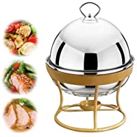 Bo Time BC-CHLH-AM1001 - Calentador redondo de acero inoxidable (2-5 L- con soporte)- color dorado